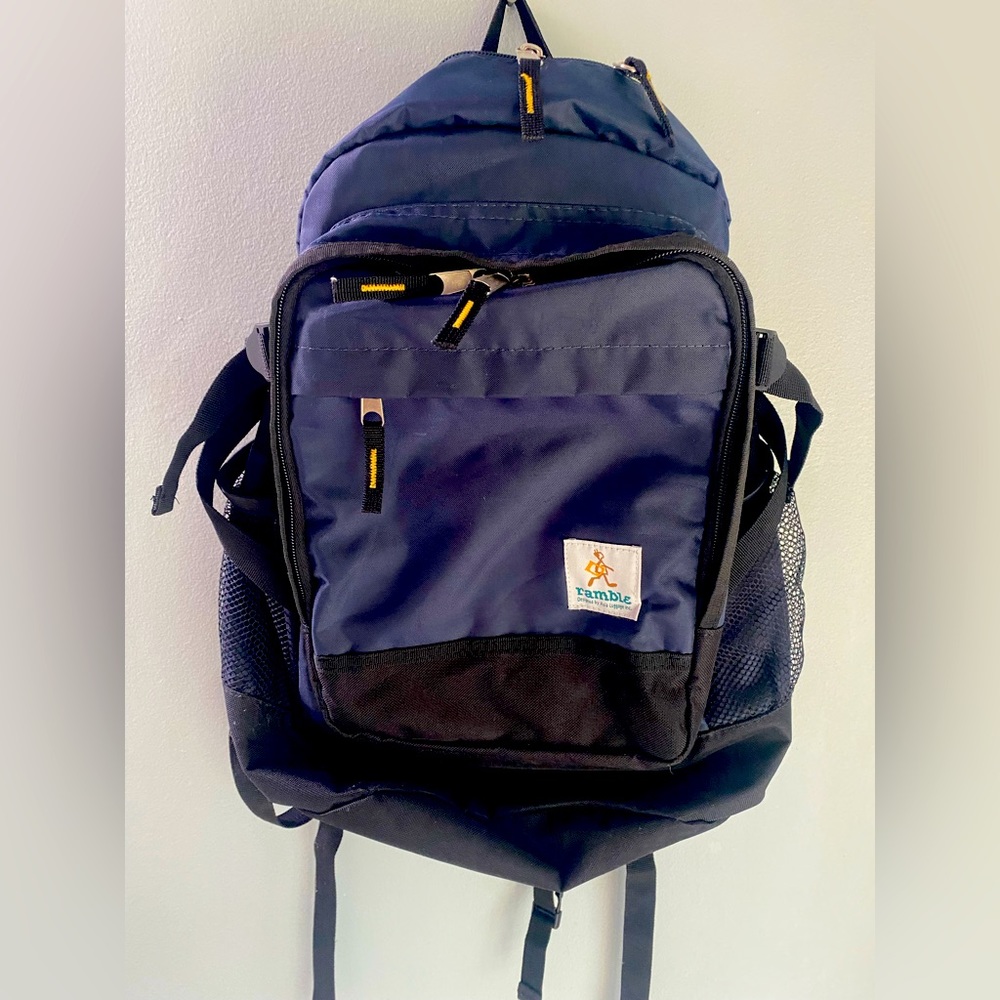 Ramble Blue/Black Back Pack. Designed by Asia Luggage Inc.